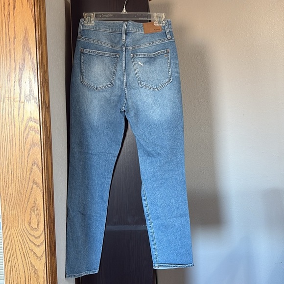 Madewell Women’s Sz 25 The Perfect Vintage Jean Distressed Straight Leg - Picture 2 of 7